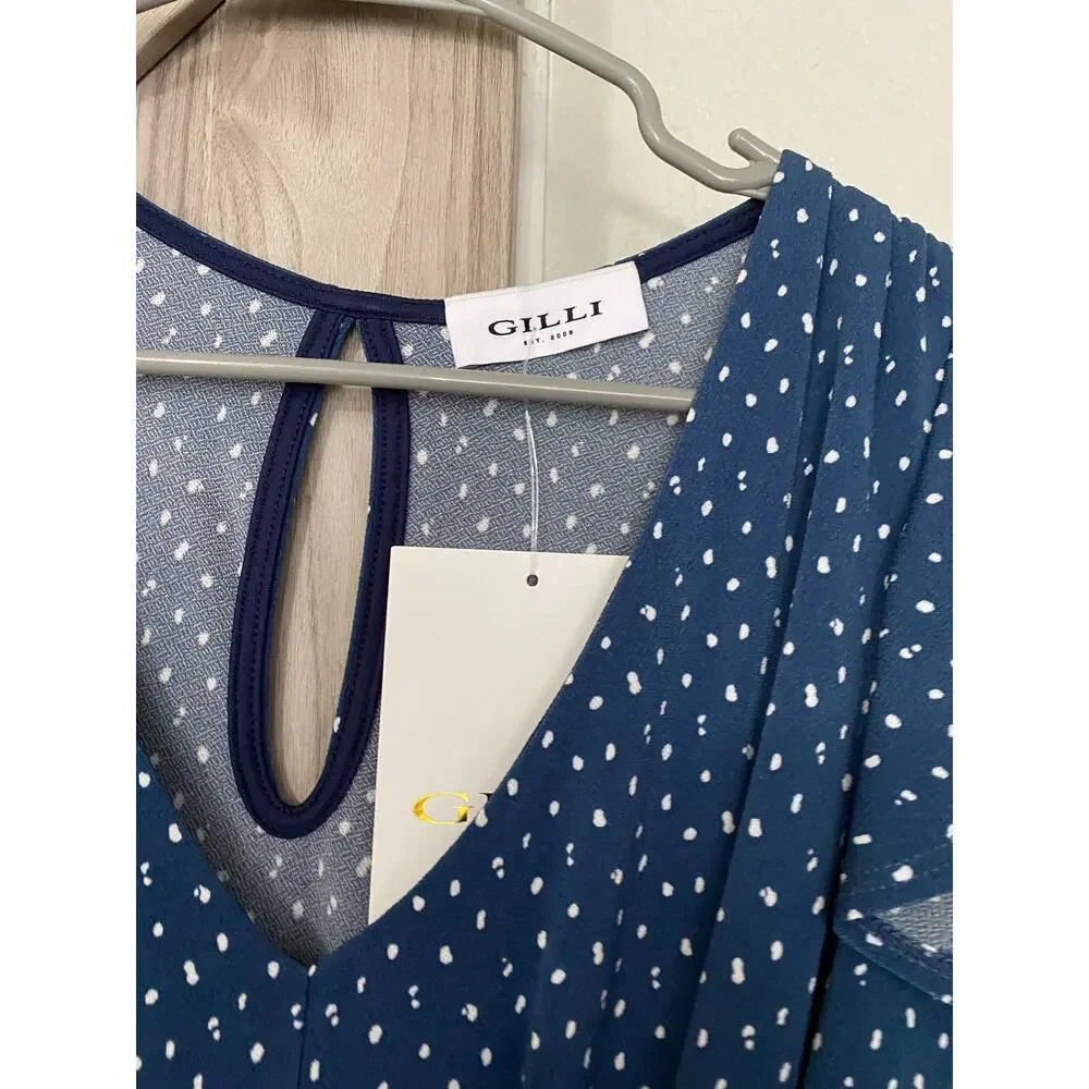 NWT Gilli blue and white dress size small - Picture 4 of 8